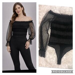 NWOT Haute Monde sheer body suit